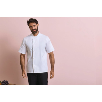‘Essential’ short-sleeved chef’s jacket.